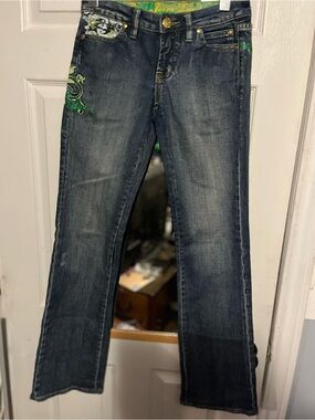 Size 25 Rare Vintage Pepe Jeans, Bootcut with Glitter Accents, Y2K Jeans